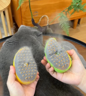 One-Click Pet Brush Spray – Self Cleaning Anti-Flying Hair Comb